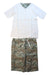 A White Shorts Sets from Bonpoint in size 12Y for girl. (Front View)