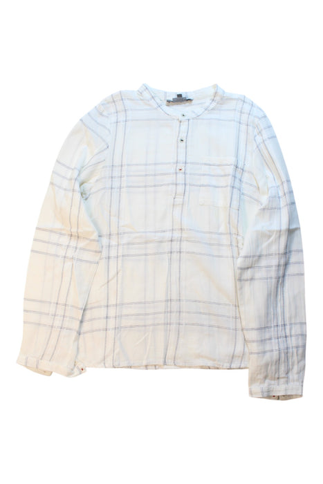 A White Long Sleeve Shirts from Bonpoint in size 12Y for boy. (Front View)