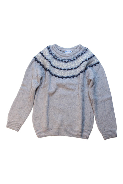 A Grey Knit Sweaters from Bonpoint in size 8Y for girl. (Front View)