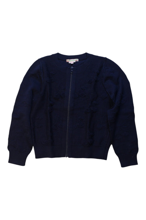 A Navy Cardigans from Bonpoint in size 8Y for girl. (Front View)