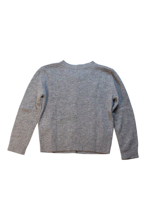 A Grey Cardigans from Bonpoint in size 8Y for girl. (Back View)