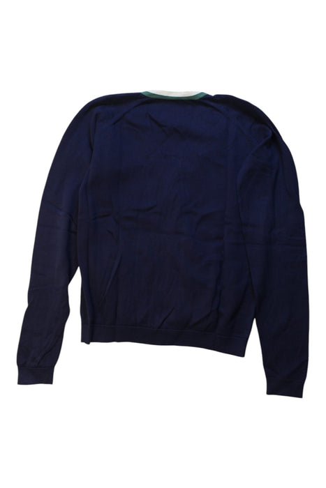 A Navy Cardigans from La Compagnie des Petits in size 10Y for boy. (Back View)