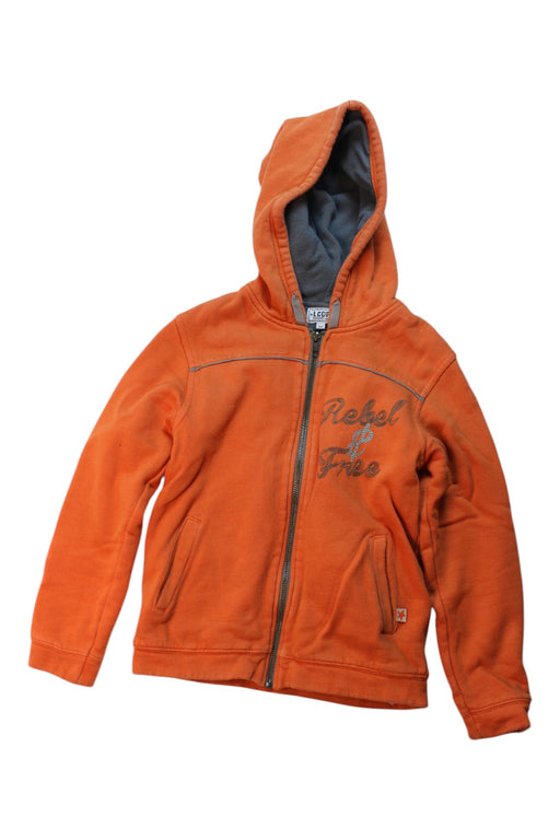 A Orange Hooded Sweatshirts from Molo in size 8Y for girl. (Front View)