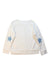 A Ivory Crewneck Sweatshirts from Crewcuts in size 6T for girl. (Back View)