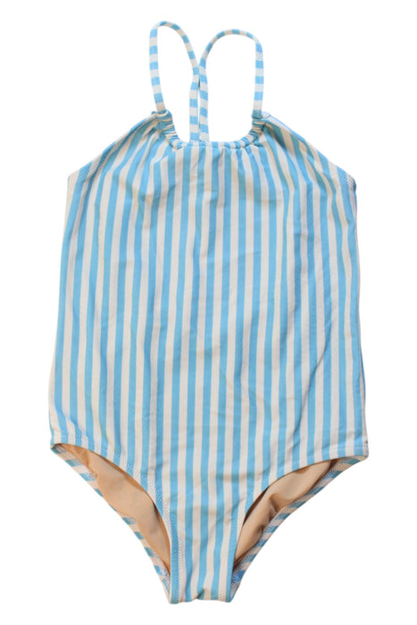 A Blue Swimsuits from Crewcuts in size 7Y for girl. (Front View)