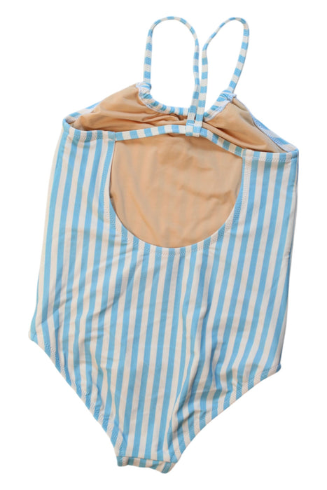 A Blue Swimsuits from Crewcuts in size 7Y for girl. (Back View)