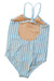 A Blue Swimsuits from Crewcuts in size 7Y for girl. (Back View)
