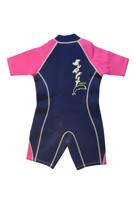 A Navy Floatsuits from JakaBel in size 6T for girl. (Back View)