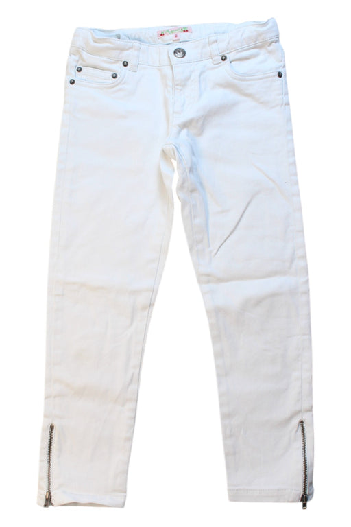 A White Jeans from Bonpoint in size 8Y for girl. (Front View)