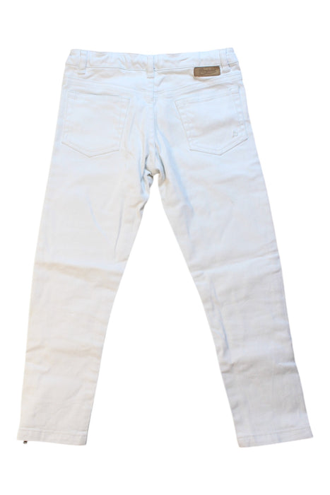 A White Jeans from Bonpoint in size 8Y for girl. (Back View)
