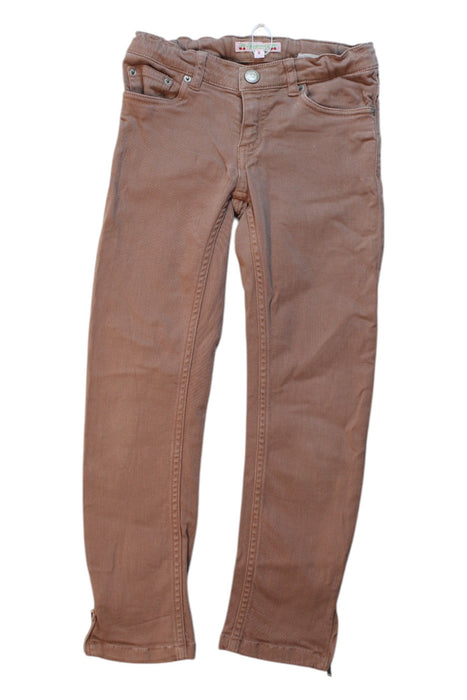 A Brown Jeans from Bonpoint in size 6T for girl. (Front View)