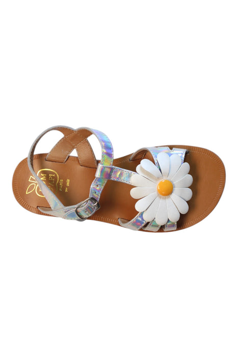 A Multicolour Sandals from Pom d’Api in size 6T for girl. (Front View)