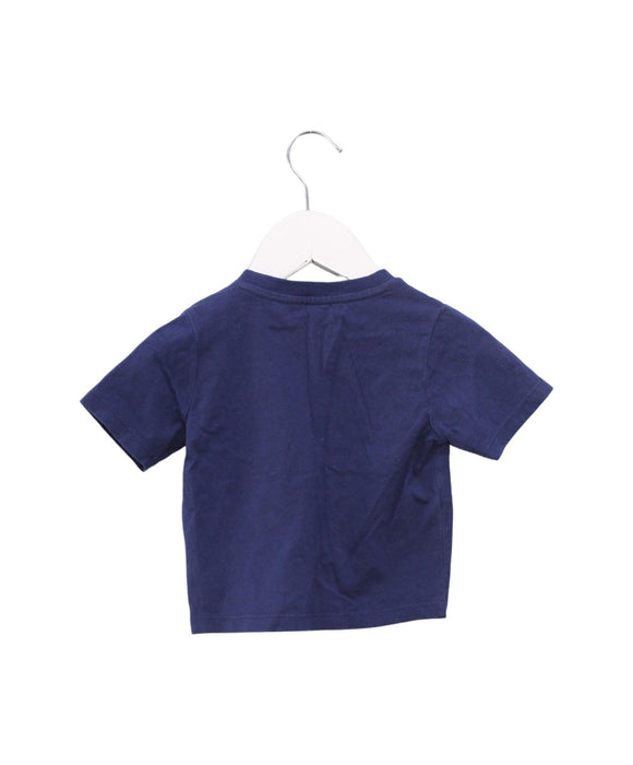 A Navy Short Sleeve Tops from Chickeeduck in size 6-12M for boy. (Back View)