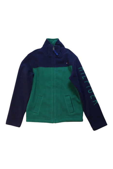 A Green Puffer/Quilted Coats & Outerwear from Tommy Hilfiger in size 7Y for boy. (Front View)
