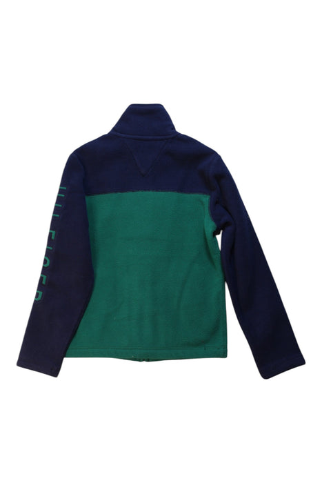 A Green Puffer/Quilted Coats & Outerwear from Tommy Hilfiger in size 7Y for boy. (Back View)
