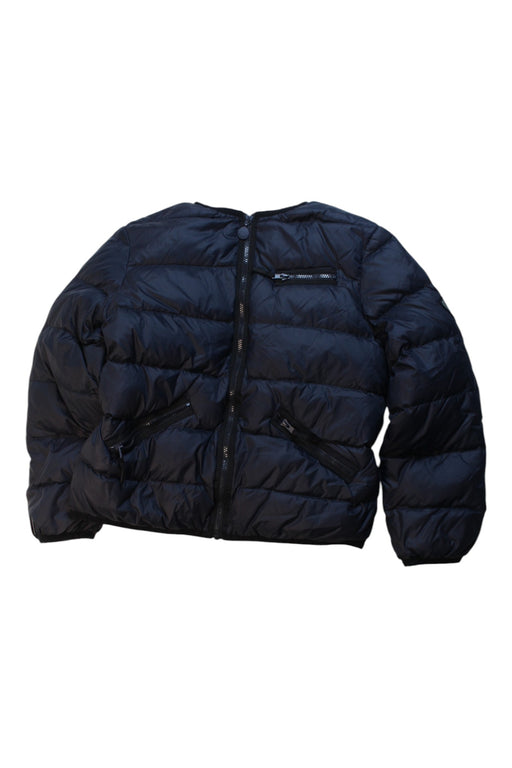 A Navy Puffer/Quilted Coats & Outerwear from Bonpoint in size 10Y for boy. (Front View)