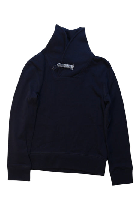 A Navy Buttoned Sweatshirts from Crewcuts in size 8Y for boy. (Front View)