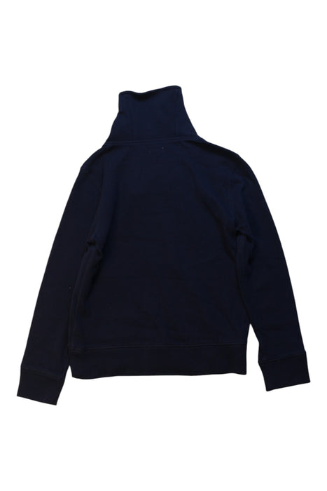 A Navy Buttoned Sweatshirts from Crewcuts in size 8Y for boy. (Back View)