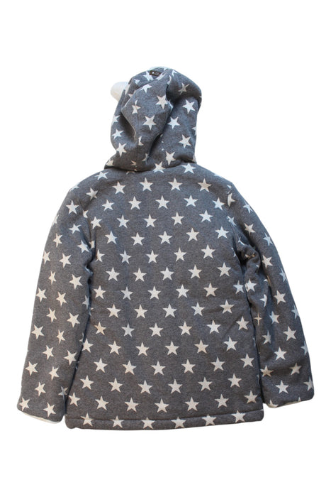 A Grey Puffer/Quilted Coats & Outerwear from Organic Mom in size 7Y for girl. (Back View)