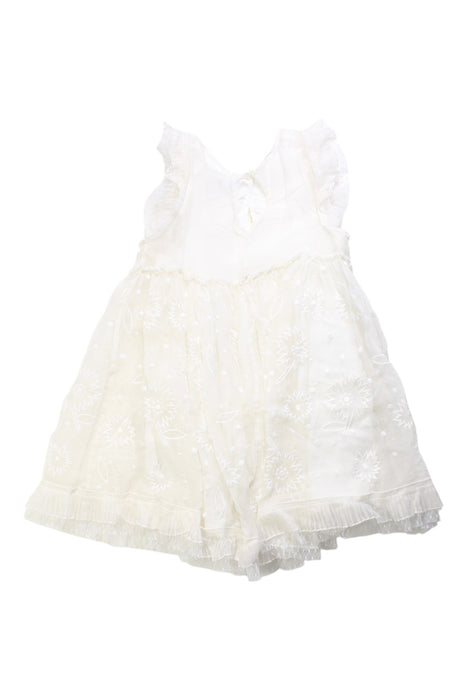 A White Sleeveless Dresses from Stella McCartney in size 6T for girl. (Back View)