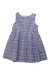 A Navy Sleeveless Dresses from Le Bebe in size 3T for girl. (Front View)