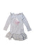 A Grey Long Sleeve Dresses from Gucci in size 12-18M for girl. (Front View)