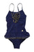 A Navy Swimsuits from Angel's Face in size 2T for girl. (Front View)
