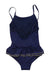 A Navy Swimsuits from Angel's Face in size 2T for girl. (Back View)