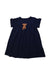 A Navy Short Sleeve Dresses from Jacadi in size 2T for girl. (Front View)