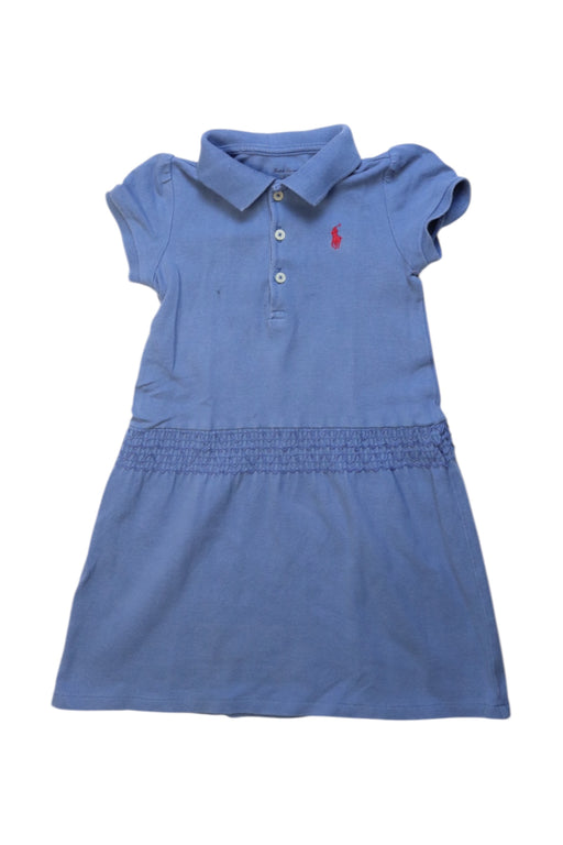 A Blue Short Sleeve Dresses from Ralph Lauren in size 12-18M for girl. (Front View)