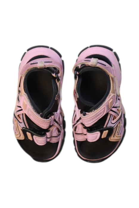 A Pink Sandals from Balenciaga in size 3T for girl. (Back View)