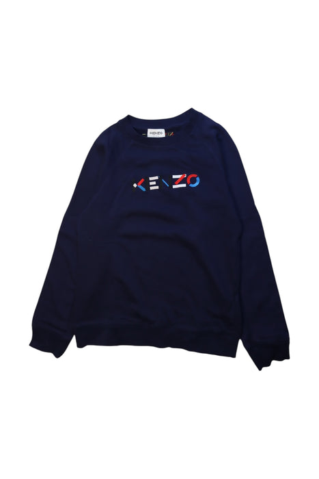 A Navy Crewneck Sweatshirts from Kenzo in size 12Y for boy. (Front View)