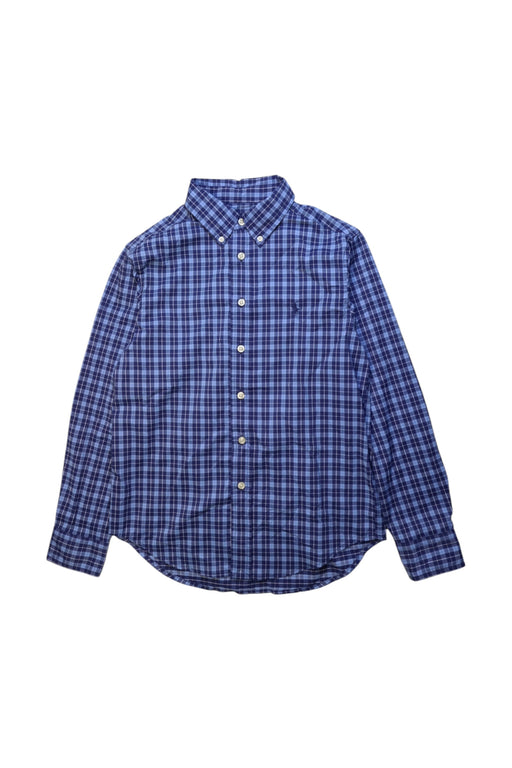 A Blue Long Sleeve Shirts from Ralph Lauren in size 10Y for boy. (Front View)