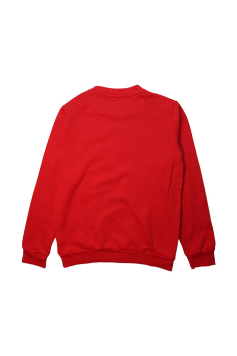 A Red Crewneck Sweatshirts from Adidas in size 11Y for neutral. (Back View)