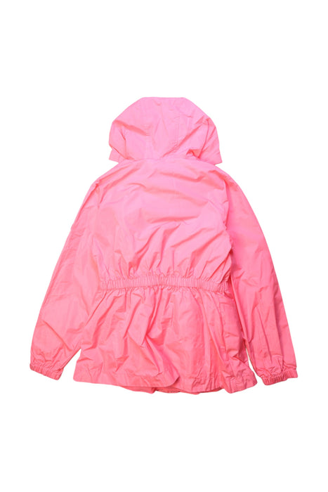 A Pink Rain Jackets from Jacadi in size 10Y for girl. (Back View)