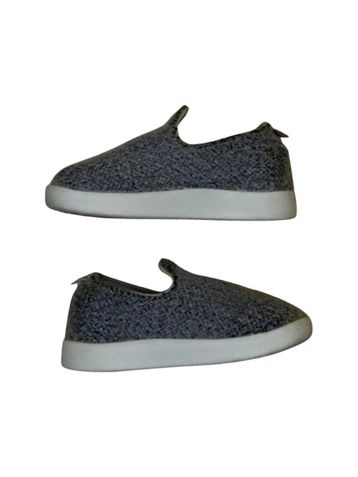 A Grey Slip Ons from allbirds in size 18-24M for neutral. (Front View)