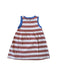 A Blue Sleeveless Dresses from Petit Bateau in size 2T for girl. (Back View)