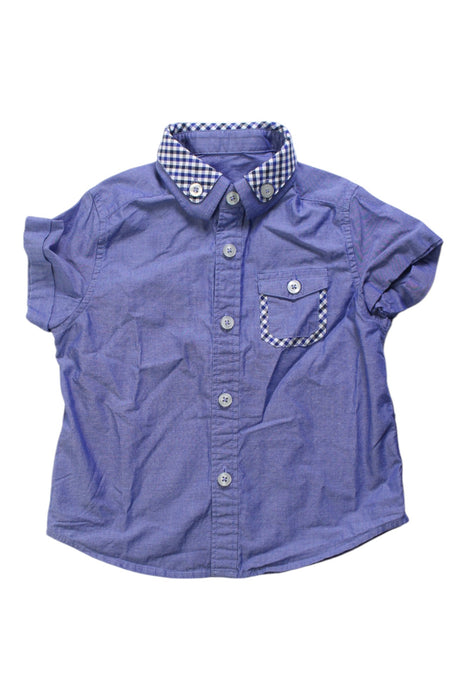 A Blue Short Sleeve Shirts from Nicholas & Bears in size 12-18M for boy. (Front View)