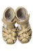 A Beige Sandals from Bobux in size 4T for girl. (Back View)