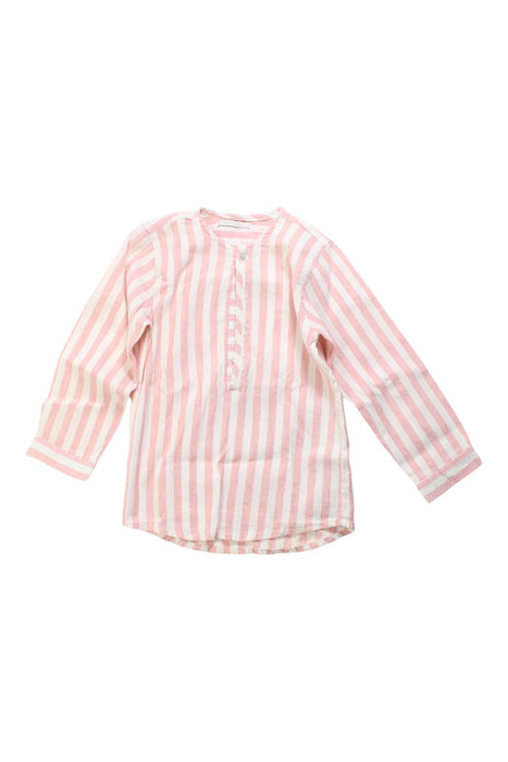 A Pink Long Sleeve Shirts from Pilar Batanero in size 4T for girl. (Front View)