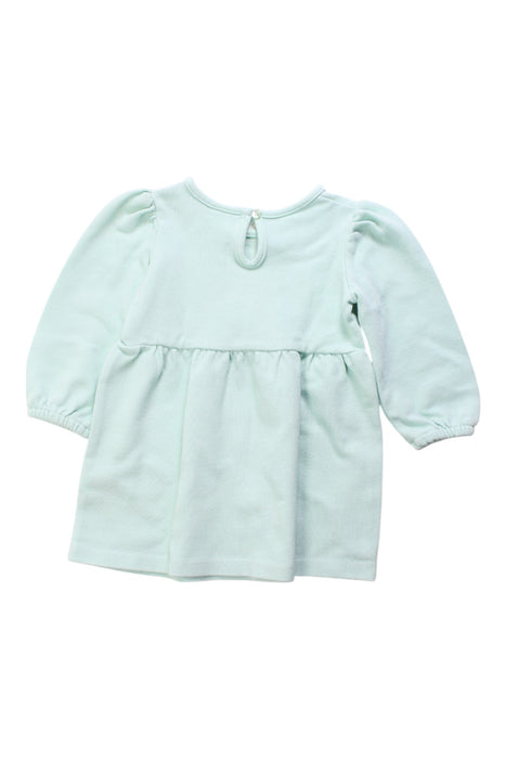 A Teal Sweater Dresses from Seed in size 6-12M for girl. (Back View)