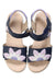 A Navy Sandals from Geox in size 9Y for girl. (Back View)