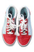 A Red Sneakers from Vans in size 9Y for boy. (Back View)