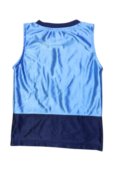 A Blue Sleeveless T Shirts from Air Jordan in size 4T for boy. (Back View)