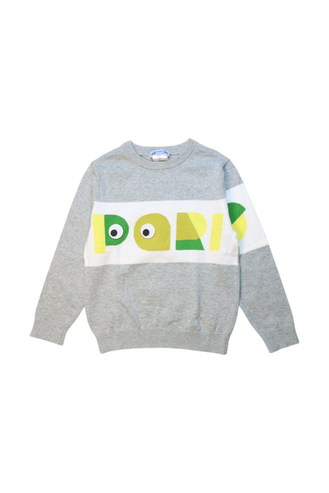 A Grey Crewneck Sweatshirts from Jacadi in size 6T for boy. (Front View)