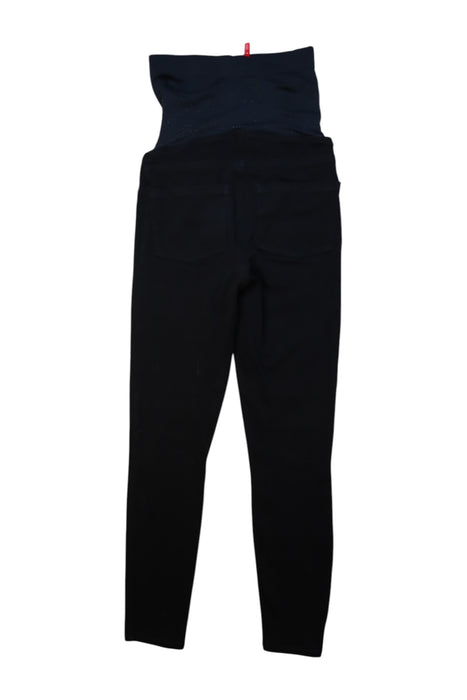 A Black Leggings from Spanx in size Maternity-S for maternity. (Back View)