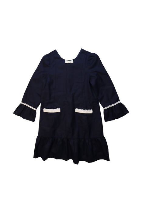 A Navy Long Sleeve Dresses from Nicholas & Bears in size 8Y for girl. (Front View)