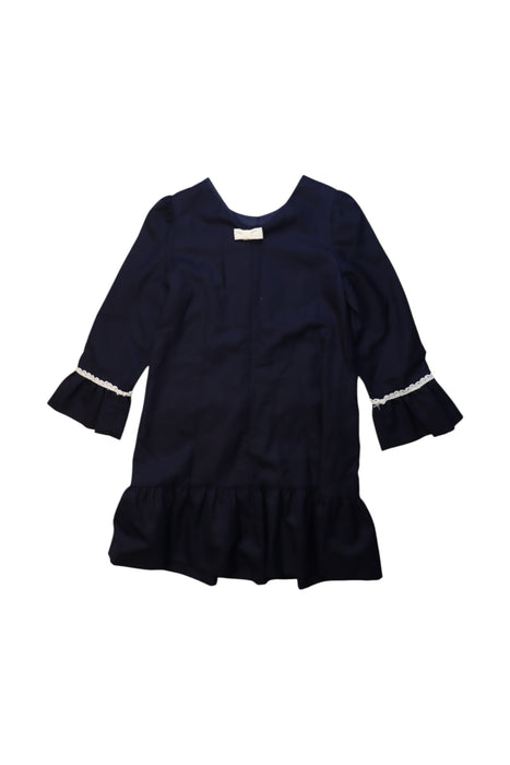 A Navy Long Sleeve Dresses from Nicholas & Bears in size 8Y for girl. (Back View)