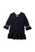 A Navy Long Sleeve Dresses from Nicholas & Bears in size 8Y for girl. (Back View)