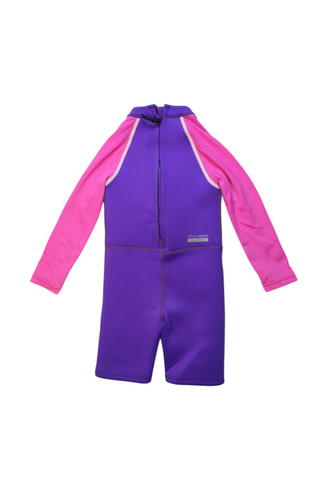 A Pink Swimsuits from Arena in size 2T for girl. (Back View)